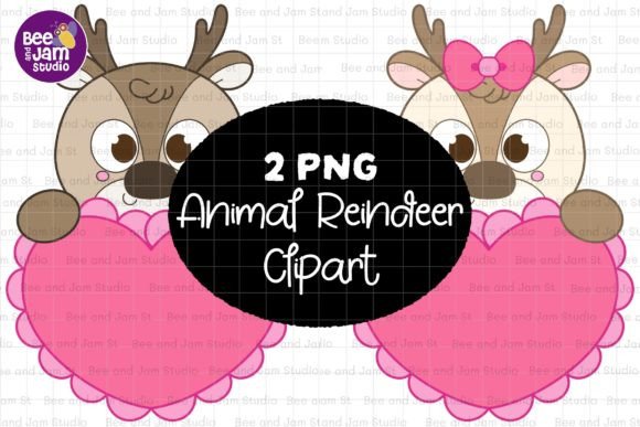 Animal Reindeer PNG Sublimation Clipart: A Designer's Festive Secret Weapon