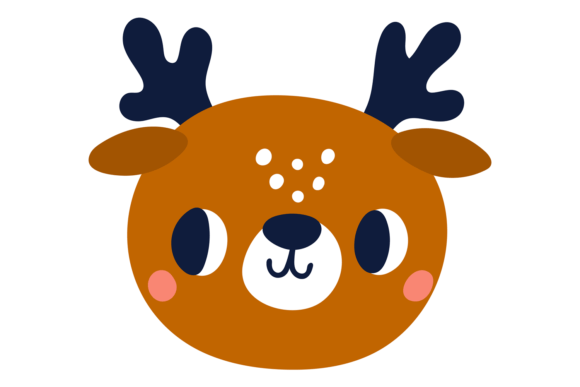 Baby Deer Cute Face: A Woodland Animal Character
