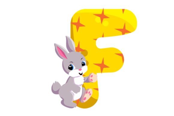 Cute Animal Icons Alphabet F Cliparts: Your Go-To for Playful Design