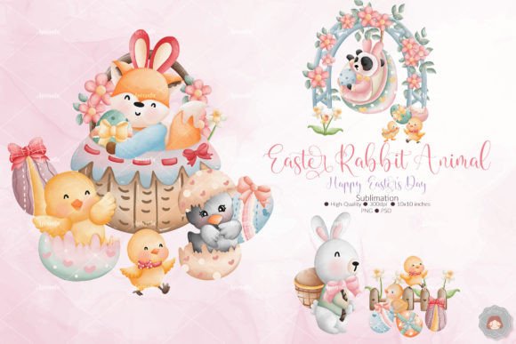 Easter Rabbit Animal Clipart Sublimation: A Designer's Guide