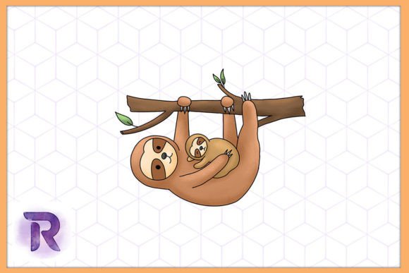 Embrace the Cozy Vibe: The Sloth Mama Animal Mother's Day Design
