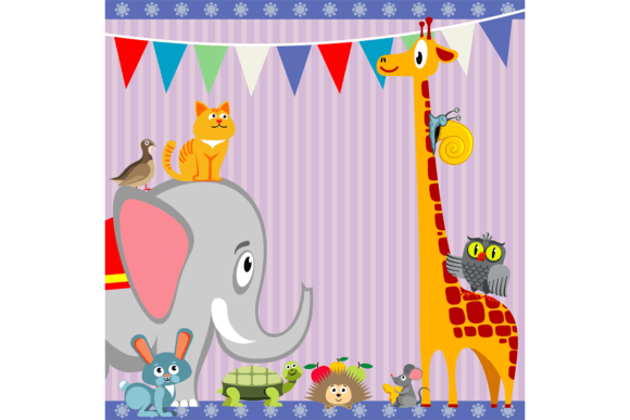 Happy Animal Birthday Party Background: A Designer's Guide