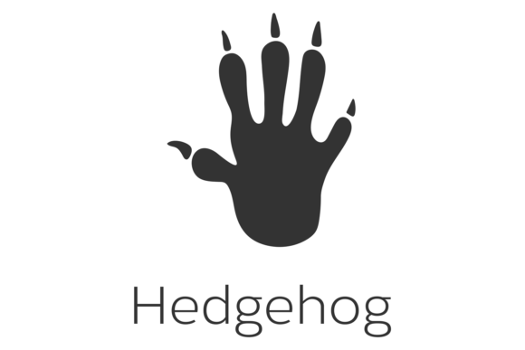Hedgehog Footprint Font: A Wild, Authentic Design Asset