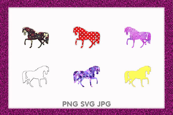 Horse Pony Animal Golden Lines Rider: A Designer's Creative Ally