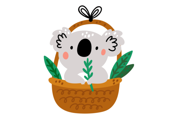 Koala in Basket: Infusing Joy into Your Brand Identity