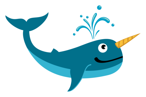Unleashing Joy: The Narhwal Smiling. Happy Ocean Animal. Hor Aesthetic