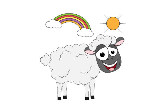Why This Adorable Sheep Cartoon is Your Next Design Secret Weapon